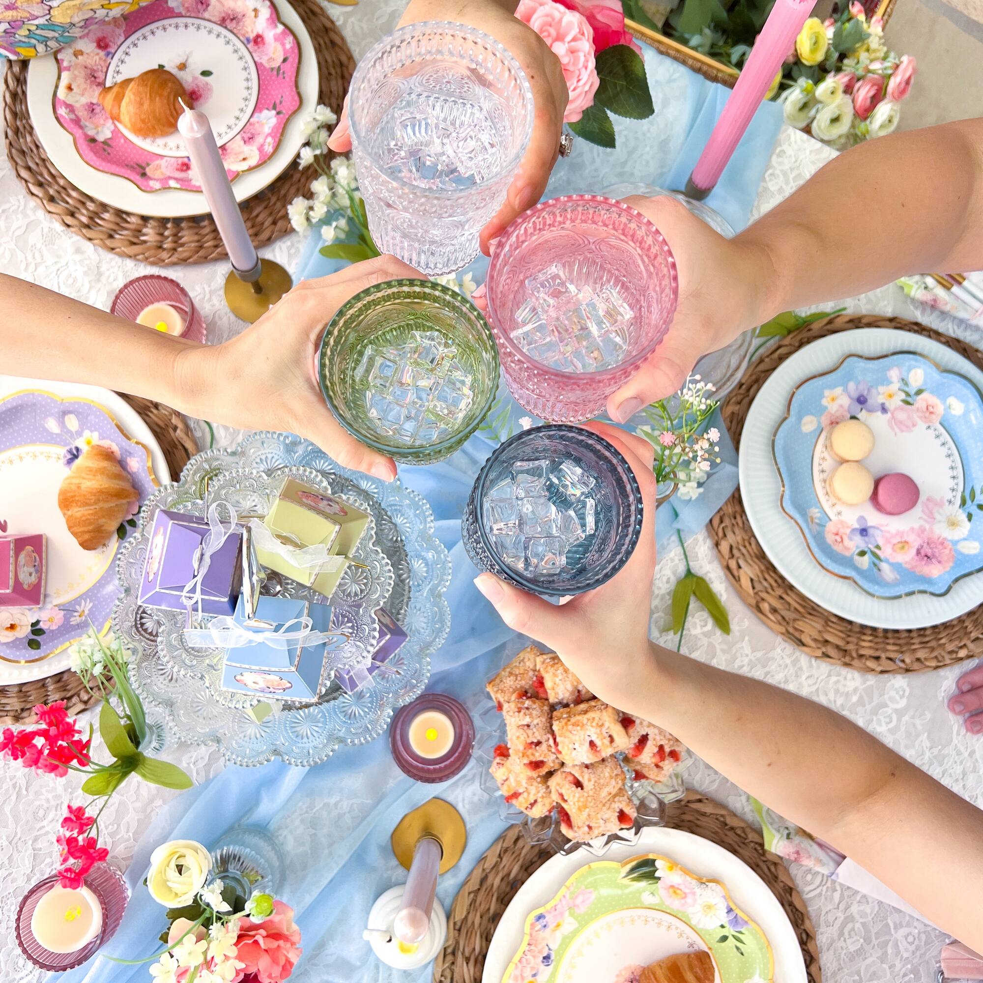 Kate Aspen® Tea Time Party 9" Assorted Premium Paper Plates Set